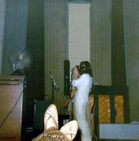 John Lennon recording Abbey Road, 1969