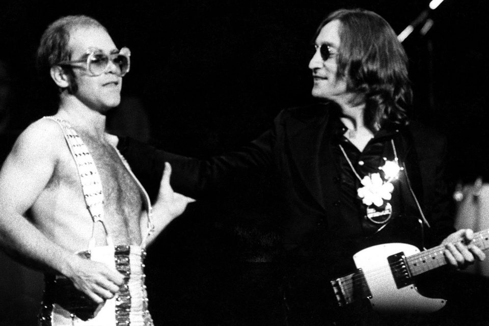 Elton John. andJohn Lennon, Madison Square Garden, New York, 28 November 1974