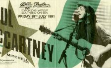 Paul McCartney ticket – Westcliff-on-Sea, England, 19 July 1991