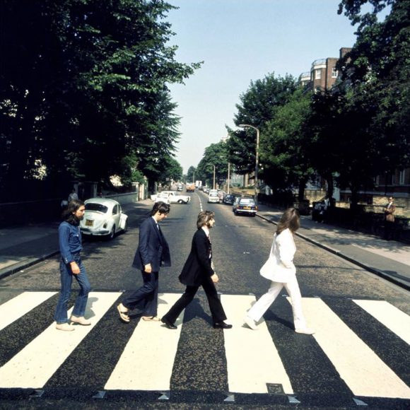 Picture one from the Abbey Road photography session (photo: Iain Macmillan)