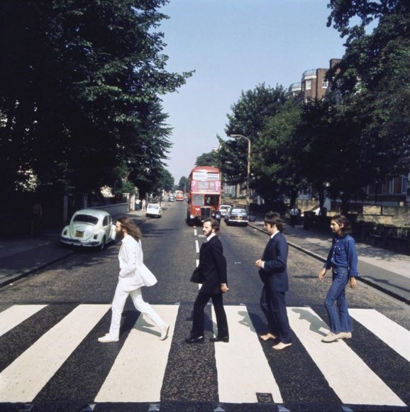 Picture four from the Abbey Road photography session (photo: Iain Macmillan)