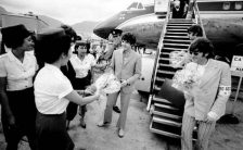 The Beatles arrive in Manila, Philippines, 3 July 1966