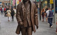 Brian Epstein statue, Liverpool, 2022