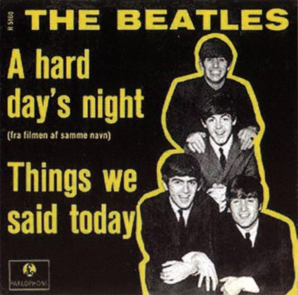 A Hard Day's Night single artwork - Denmark