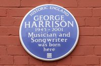 George Harrison plaque, 12 Arnold Grove, Liverpool