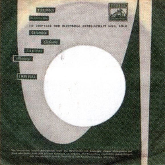 Odeon single sleeve - Germany