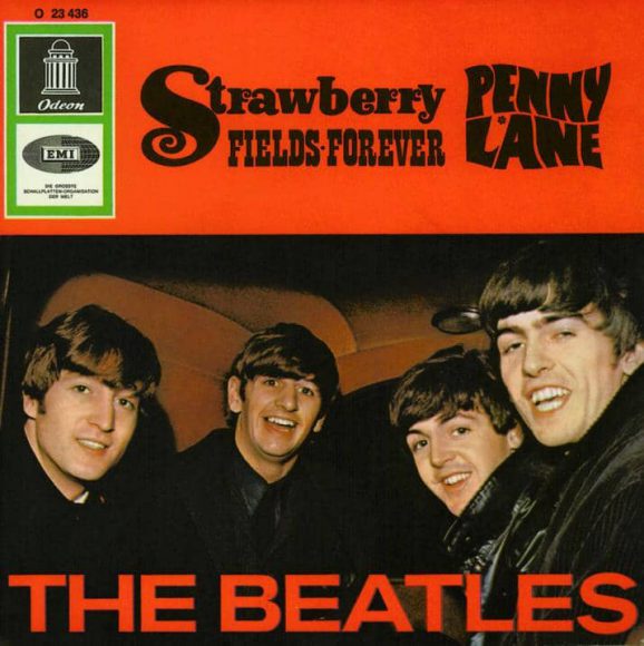 Penny Lane/Strawberry Fields Forever single artwork - Germany