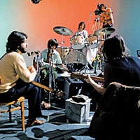 The Beatles during the Get Back/Let It Be sessions, January 1969