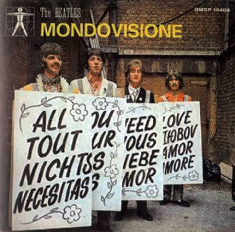 All You Need Is Love single artwork – Italy