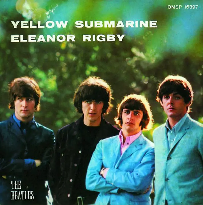 Yellow Submarine/Eleanor Rigby single artwork - Italy