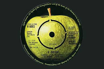 Label of John Lennon's #9 Dream single