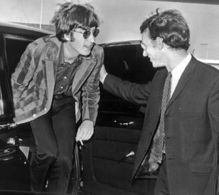 John Lennon and Alistair Taylor, 1966