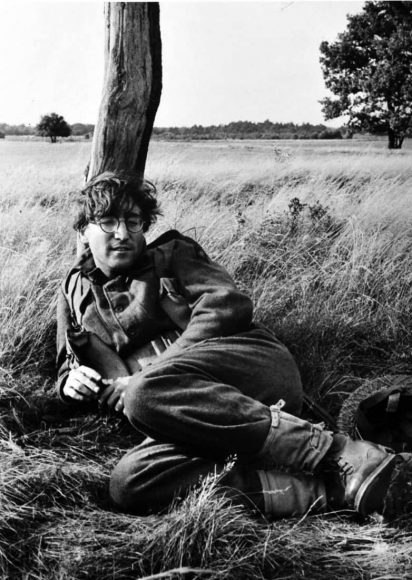 John Lennon on the set of How I Won The War, 1966