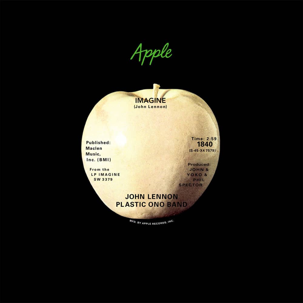US single release: Imagine by John Lennon | 1971 | The Beatles Bible