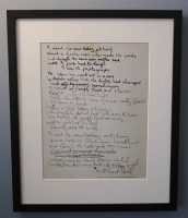 John Lennon's handwritten lyrics for A Day In The Life