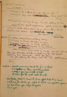 John Lennon's handwritten lyrics for Good Morning Good Morning