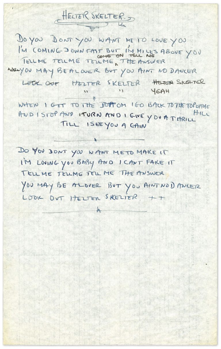 Gallery of Beatles lyrics | The Beatles Bible