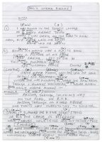 Paul McCartney's handwritten lyrics for Only Mama Knows