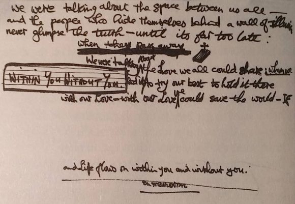 George Harrison's lyrics for Within You Without You