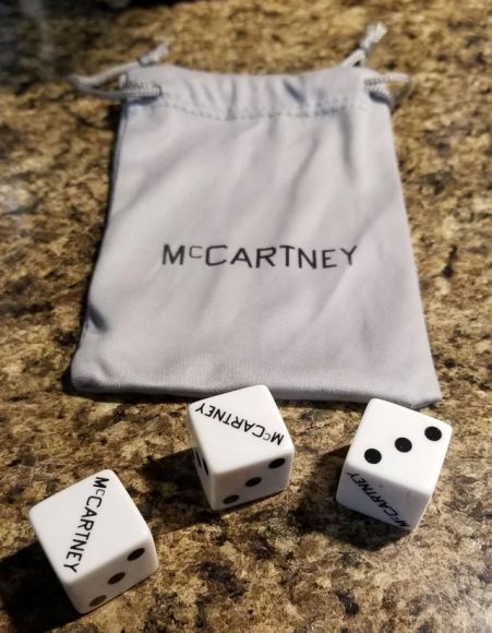 McCartney III dice bag