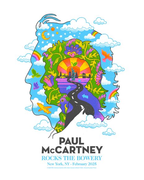 Paul McCartney poster – Bowery Ballroom, New York City, February 2025