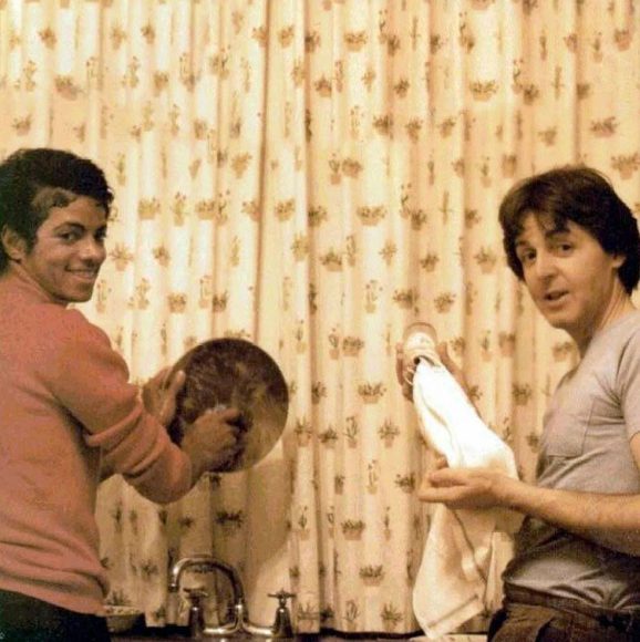 Paul McCartney and Michael Jackson