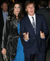 Paul McCartney and Nancy Shevell at their New York wedding party, 21 October 2011