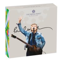 Paul McCartney UK 1oz silver proof colour coin box, Royal Mint 2024