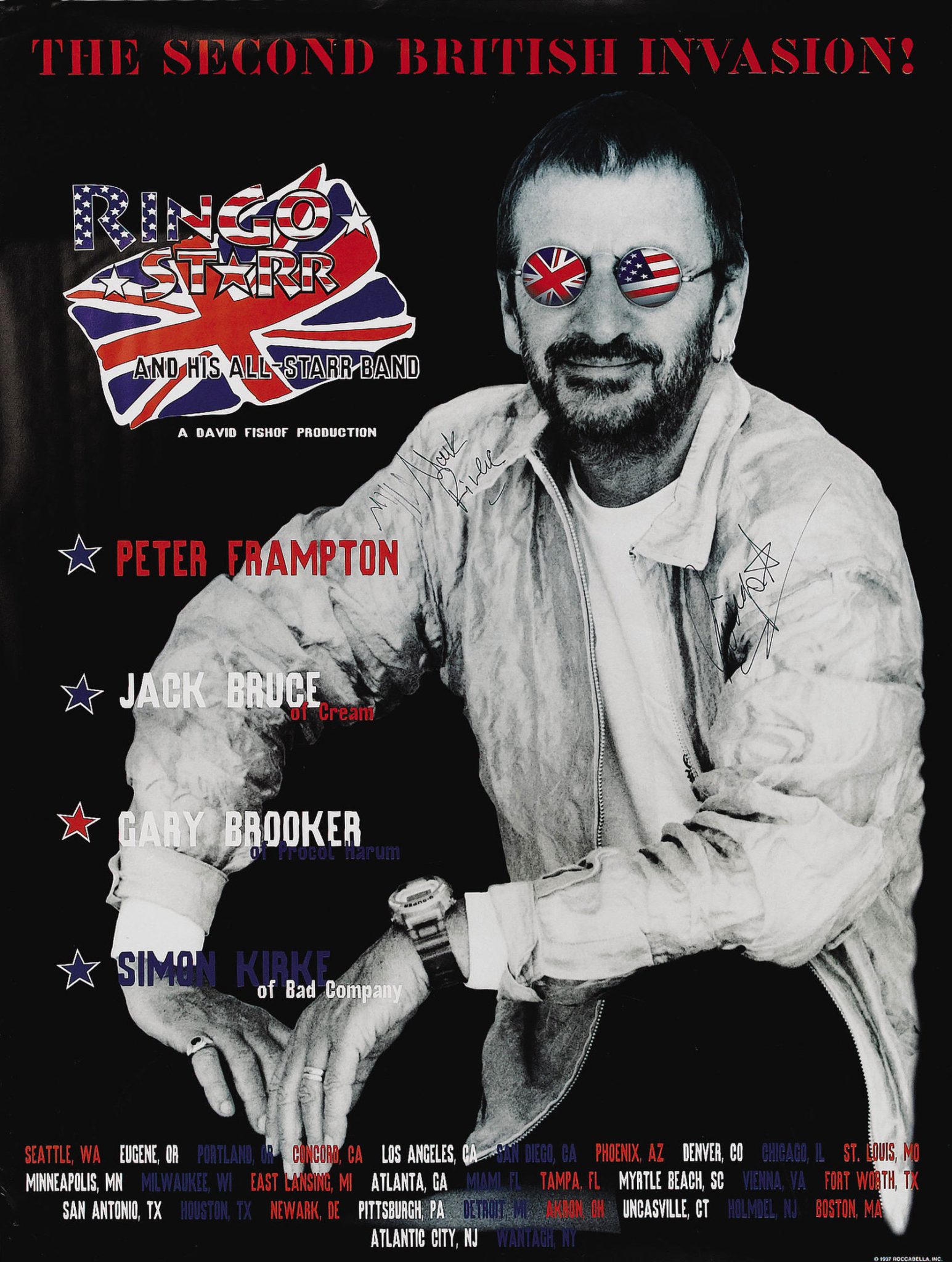 Poster for Ringo Starr and his All-Starr Band (1997) | The Beatles Bible