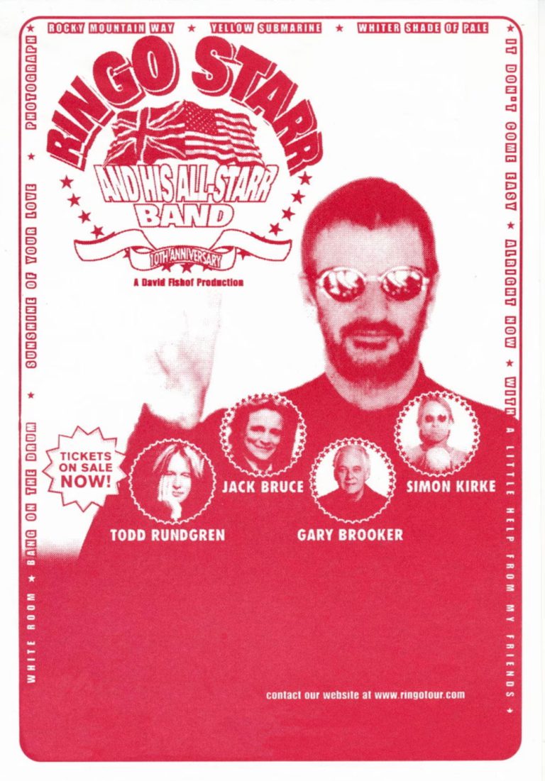 Poster For Ringo Starr And His All-starr Band (1999) 