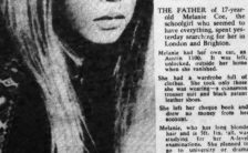 Daily Mail report on Melanie Coe which inspired She's Leaving Home, 27 February 1967