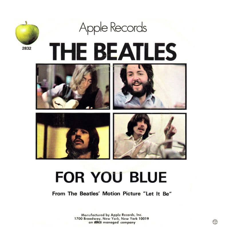 For You Blue – USA b-side, 1970